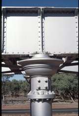 127676: Angellala Creek Bridge km 644 Cunnamulla Line North approach spans expansion joint looking West to East across Line