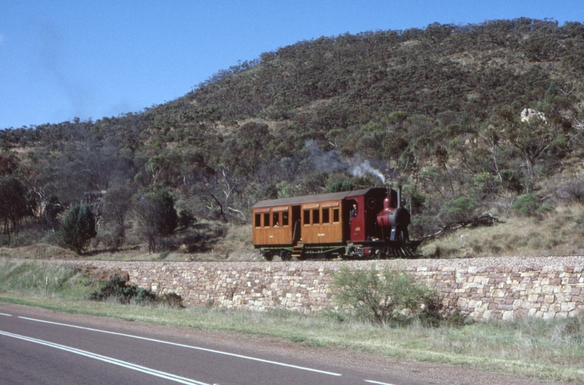 127945: Drystone Wall at Curve 38 Elecrail Special to Woolshed Flat SMC 1