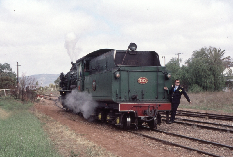 127986: W 933 backing down for 'Trans' to Port Augusta