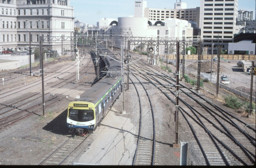 128173: Collins Street Bridge MTrain Comeng Suburban Train