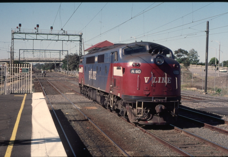 128197: Frankston A 60 running round Stony Point Passenger