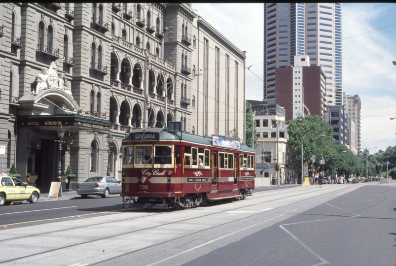 128290: Spring Street at Windsor Hotel Northbound City Circle W5 728