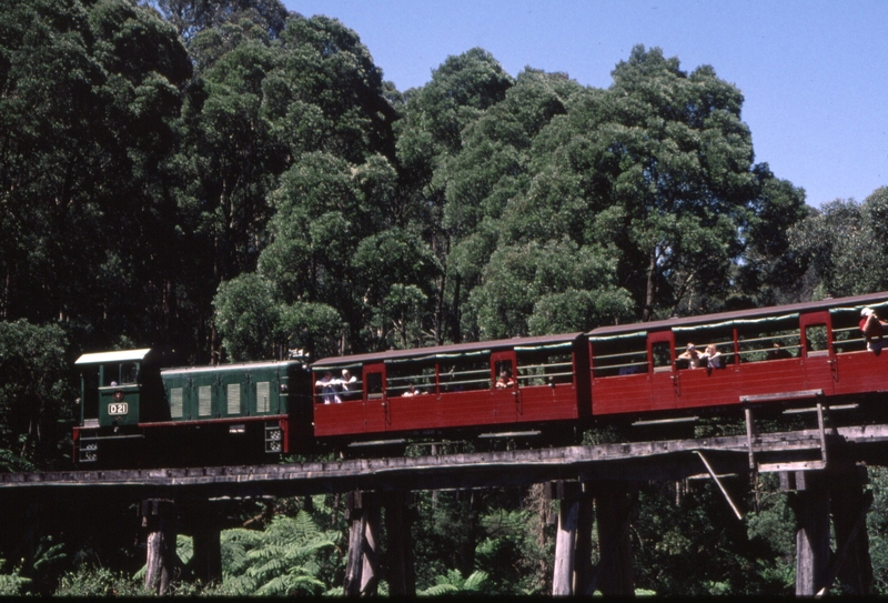 128311: Monbulk Creek Trestle No 24 Up Passenger D 21