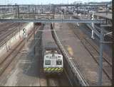 128330: Spencer Street 6-car Hitachi Suburban Train emerging from Clifton Hill Lines' Ramp