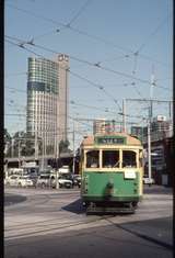 128407: Spencer Street at Flinders Street W7 1012 City Circle turning into Spencer Street