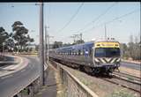 128441: Burnley Flyover Down Suburban to Glen Waverley 645 M trailing 3-car Connex Comeng