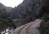 128757: km 24 West Coast Wilderness Railway looking towards Regatta Point