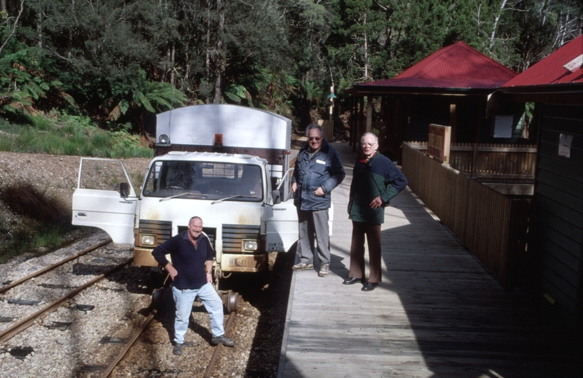 128767: Lower Landing Hi Rail Inspection vehicle to Queenstown Steve Youd Phil A'Vard Reg Topp