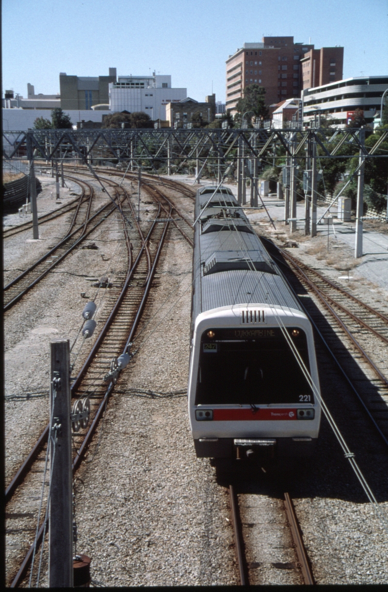 128997: Perth AEA 221 leading suburban to Currambine