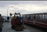 129121: Busselton Jetty at limit of rail operations Hi Rail Tractor 501 running round