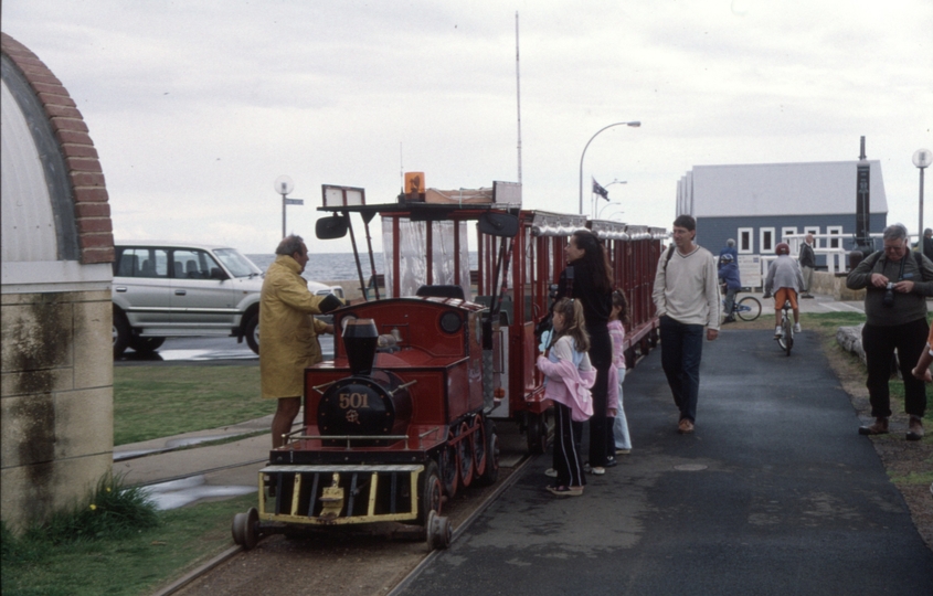 129124: Busselton Jetty Outbound Passenger Hi Rail Tractor 501