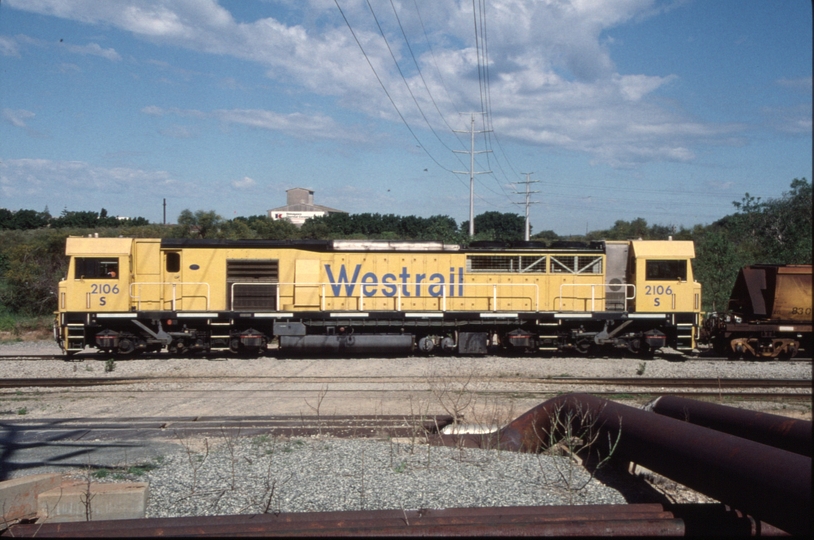 129219: Beard Street Overbridge Coal Empty from Western Power S 2106