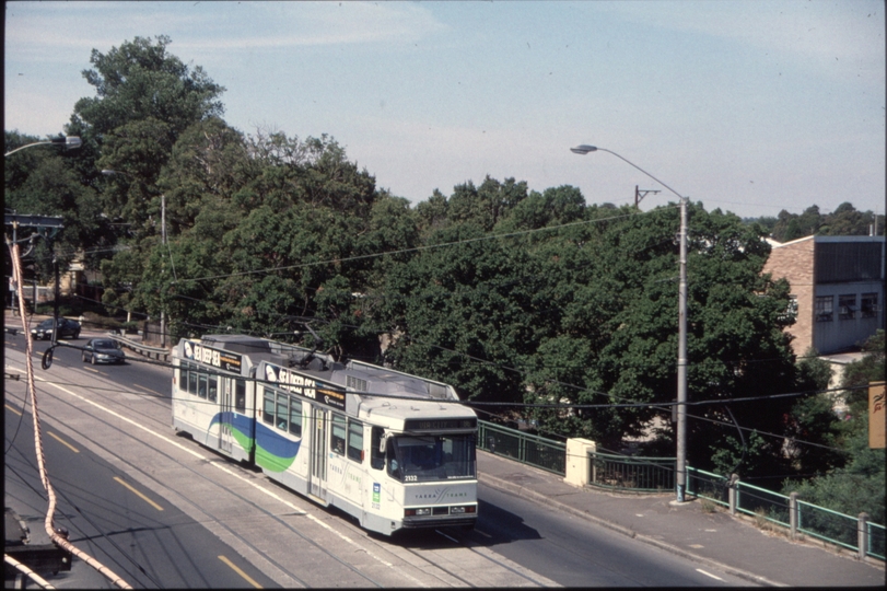 129352: Queens Parade at Merri Creek Up B2 2132 taken from 7136 Up Elecrail Special