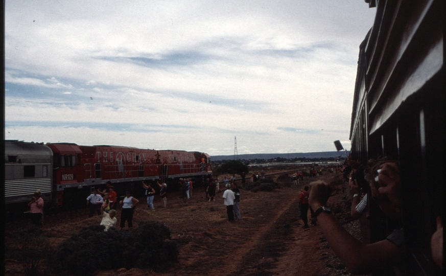 129395: km 86.5 Stirling North - Port Augusta Inaugural Darwin 'Ghan' NR 74 NR 109