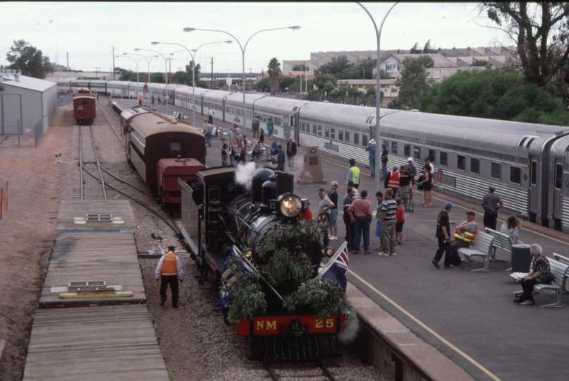 129405: Port Augusta NM 25 In background Inaugural Darwin 'Ghan'