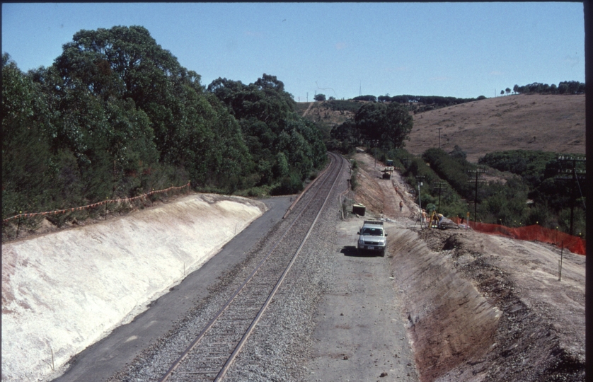 129565: Hernes Oak Regional Fast Train extension in progress looking towards Melbourne