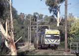 129693: Upper Ferntree Gully - Upwey Burwood Highway Underbridge Down Suburban 6-car Connex Comeng