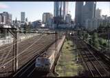 129755: Tennis Centre Footbridge Glen Waverley Suburban 6-car Hitachi