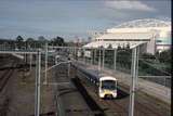 129758: Tennis Centre Footbridge Suburban to Sandrngham 6-car Siemens 747 M trailing