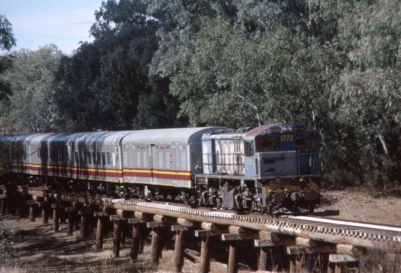 129836: Warrego River Bridge ARHS Special to Quilpie 1772