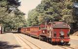 130270: Gembrook 14A propelling cars from No 2 Road to Town Station