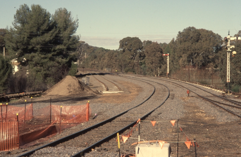 130403: Castlemaine Regional Fast Rail works in progress looking South