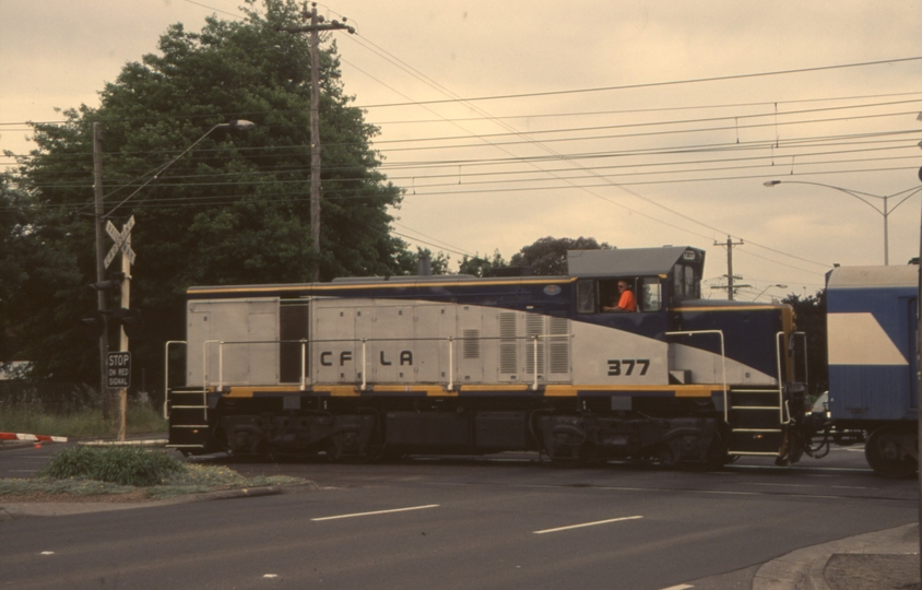 130574: Bayswater T 377 propelling new X'Trapolis Train into Depot