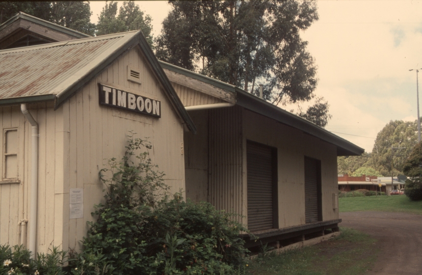 130576: Timboon looking towards end of track from rear of goods shed