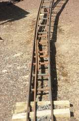 130599: Cobden Miniature Railway 3 rail to 4 rail dual gauge transfer