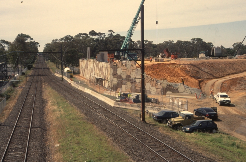 130614: Yarraman 'Eastlink' Overbridge under construction looking towards Dandenong