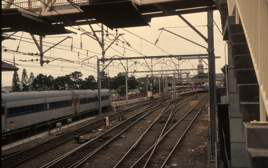 130810: Newcastle looking towards end of track and in stabling NTC 726 nearest