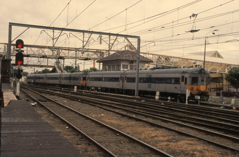 130811: Newcastle looking towards Hamilton and in stabling NPF 626 nearest