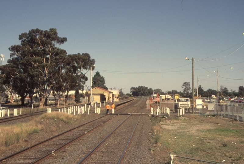 130928: Craigieburn looking South from temporary Down platform