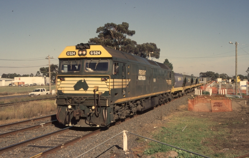 130969: Craigieburn Down Grain Empty G 524 taken from temporary Down Platform