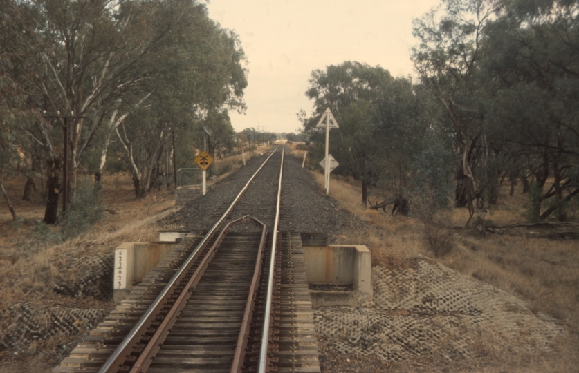 131041: Bogan River Bridge Bourke end Abutment looking towards Bourke and Up Landmark for Nyngan