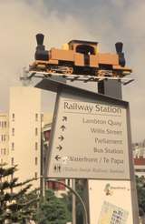 131368: Wellington Sign outside station