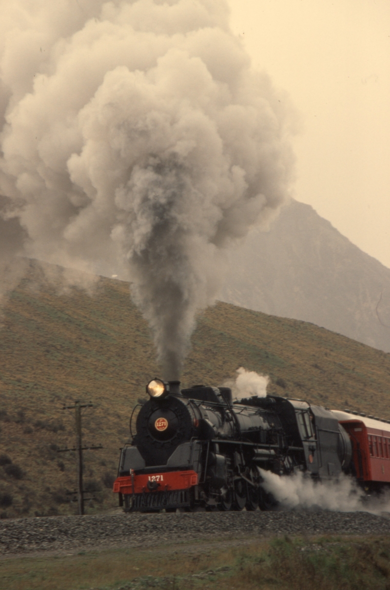 131450: Cass Bank km 100.7 Steam Incorporated Special to Christchurch Ja 1271