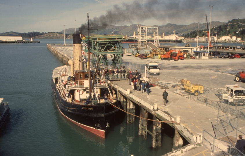 131566: Lyttelton Former Inter Island Ferry Berth Steam Tug 'Lyttelton'