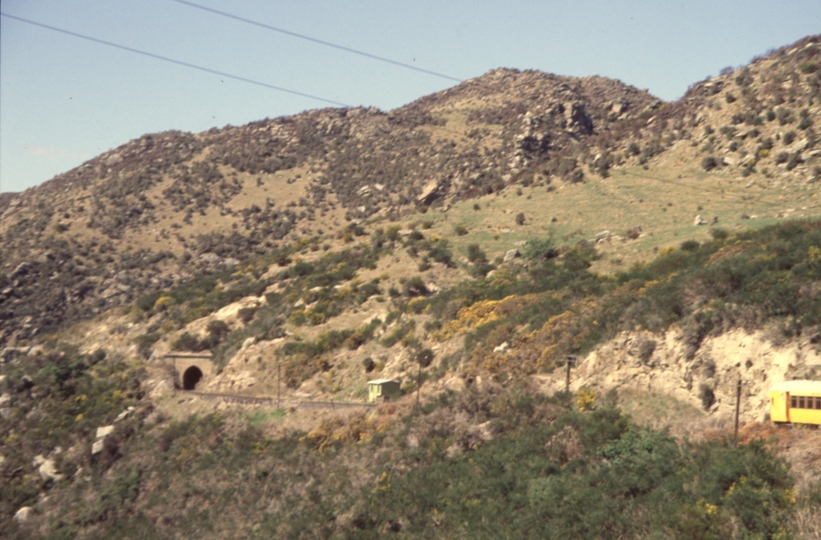 131641: Looking back to Tunnel 9 from Passenger to Middlemarch Taieri Gorge Railway