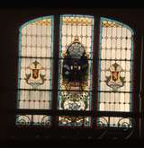131711: Dunedin Stained Glass Window In Booking Lobby