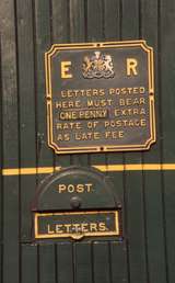 131833: Kingston Post Office Signage on van in consist 'Kingston Flyer' to Fairlight