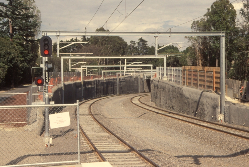 131994: Laburnum looking towards Box Hill Middleborough Road Grade Separation complete