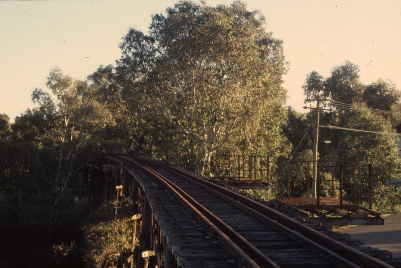 132172: Gundagai Murrumbidgee River Bridge looking towards Tumut from Cootamundra end abutment