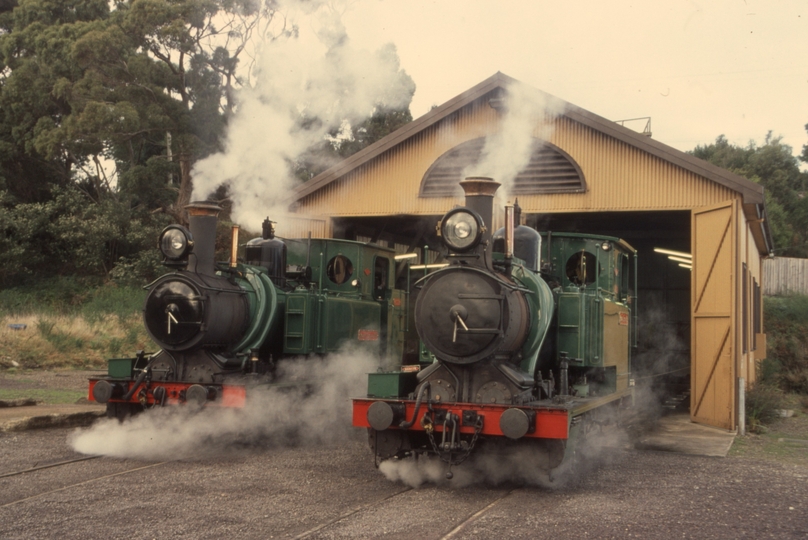 132289: Regatta Point Engine Shed left Abt No 3 right Abt No 1