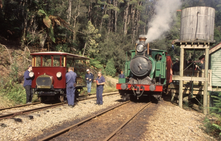 132309: Lower Landing ex EBR Riley Inspection Car and Passenger to Queenstown Abt No 1