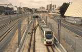 132946: Perth looking East from Milligan Street Footbridge Suburban to Clarkson 477 leading