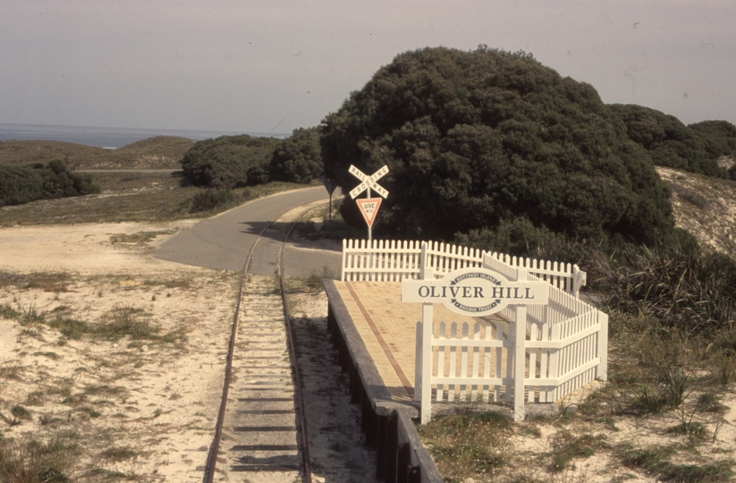 132974: Rottnest Island Oliver Hill Station looking away from end of track