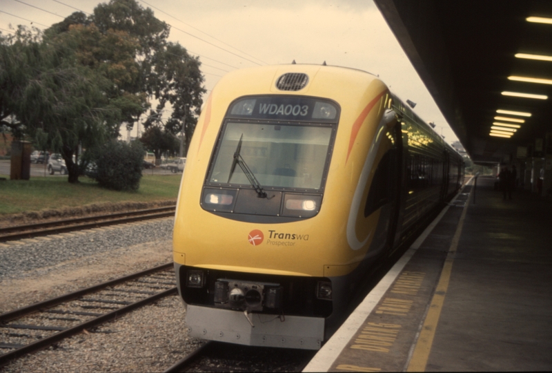 133040: East Perth Terminal 'Prospector' to Kalgoorlie WDA 003 leading