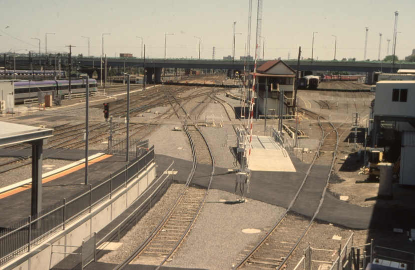 133106: Southern Cross looking North towards No 1 Signal Box Completed trackwork