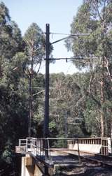 133341: Upwey (down side), Main Street under bridge looking towards Belgrave